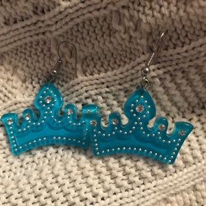Crown earrings